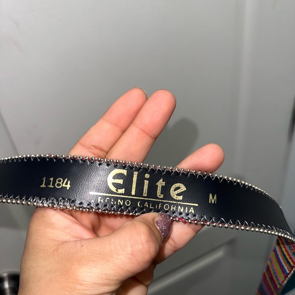 Colorful Striped Belt with Silver Buckle - Picture 3 of 7